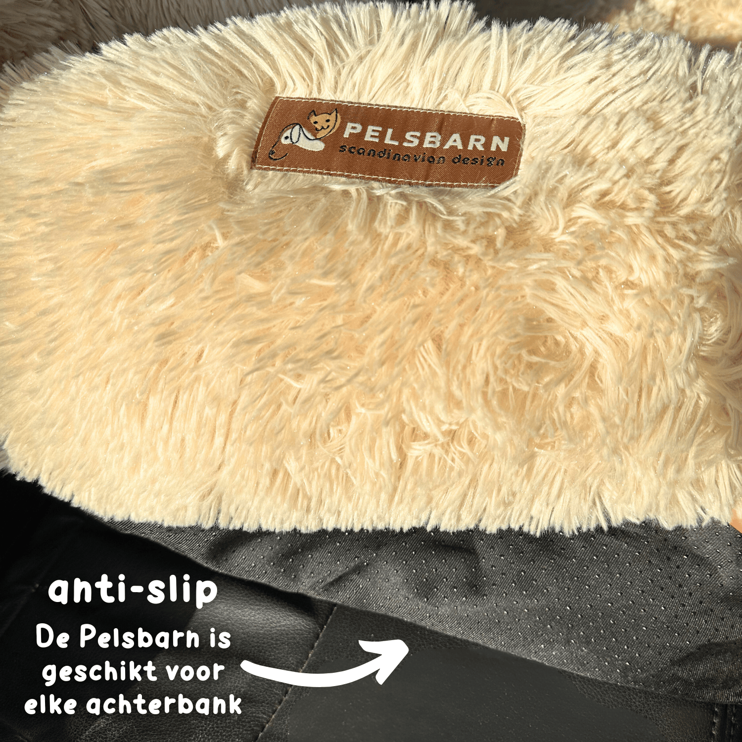 Pelsbarn Auto Hondenmand + Gratis Veiligheidsriem