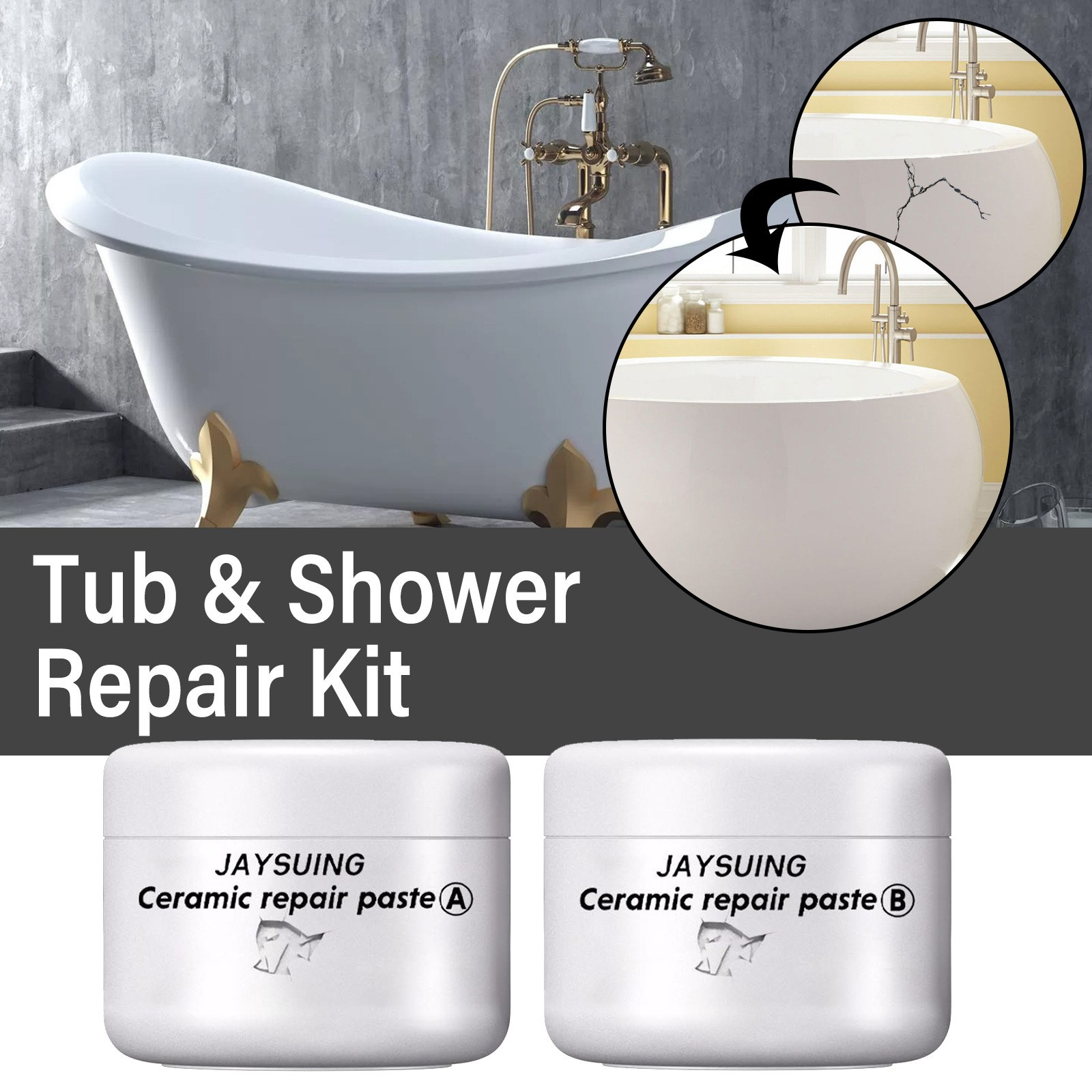 CeramicPaste - Keramisch Tegel Reparatie Plakken Set