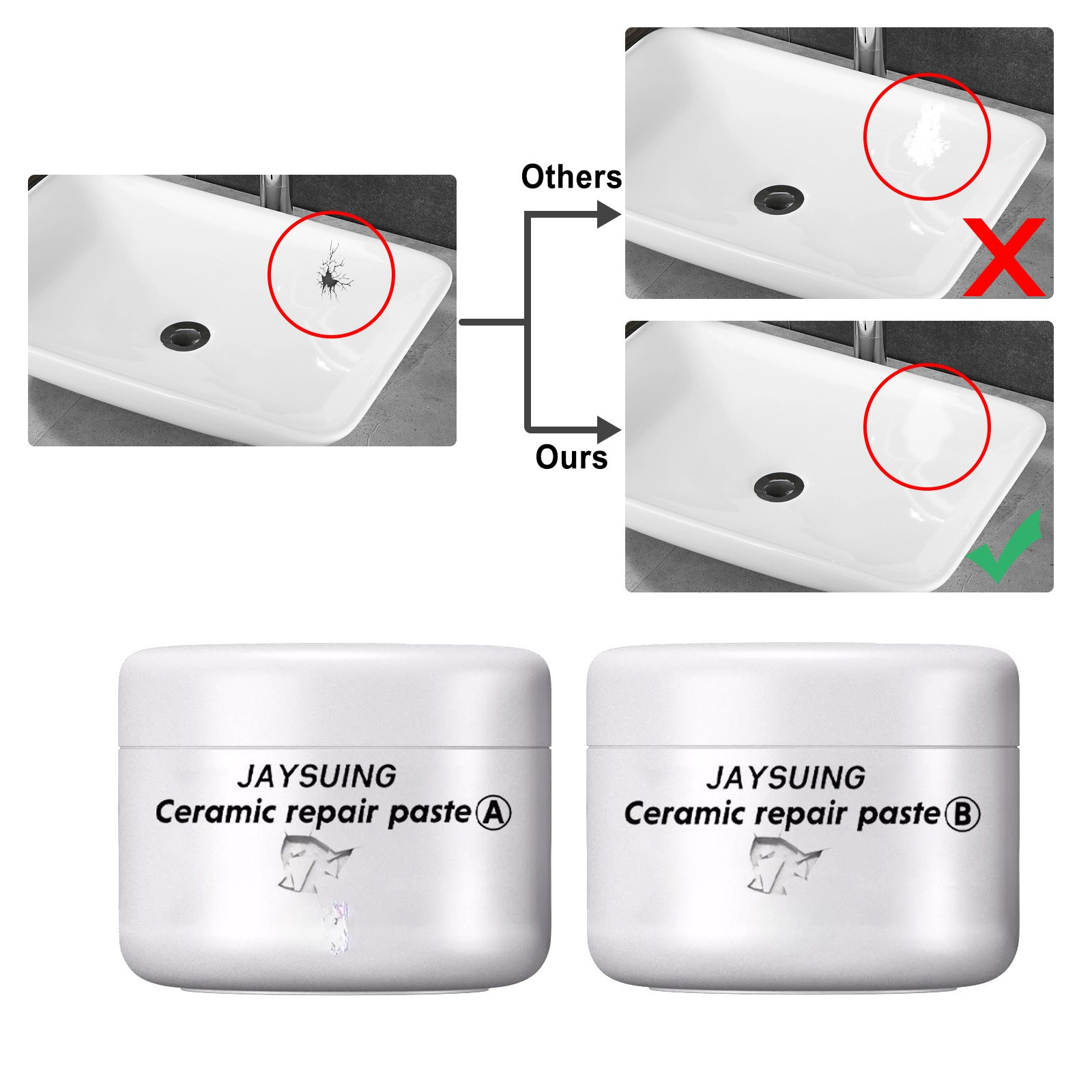CeramicPaste - Keramisch Tegel Reparatie Plakken Set