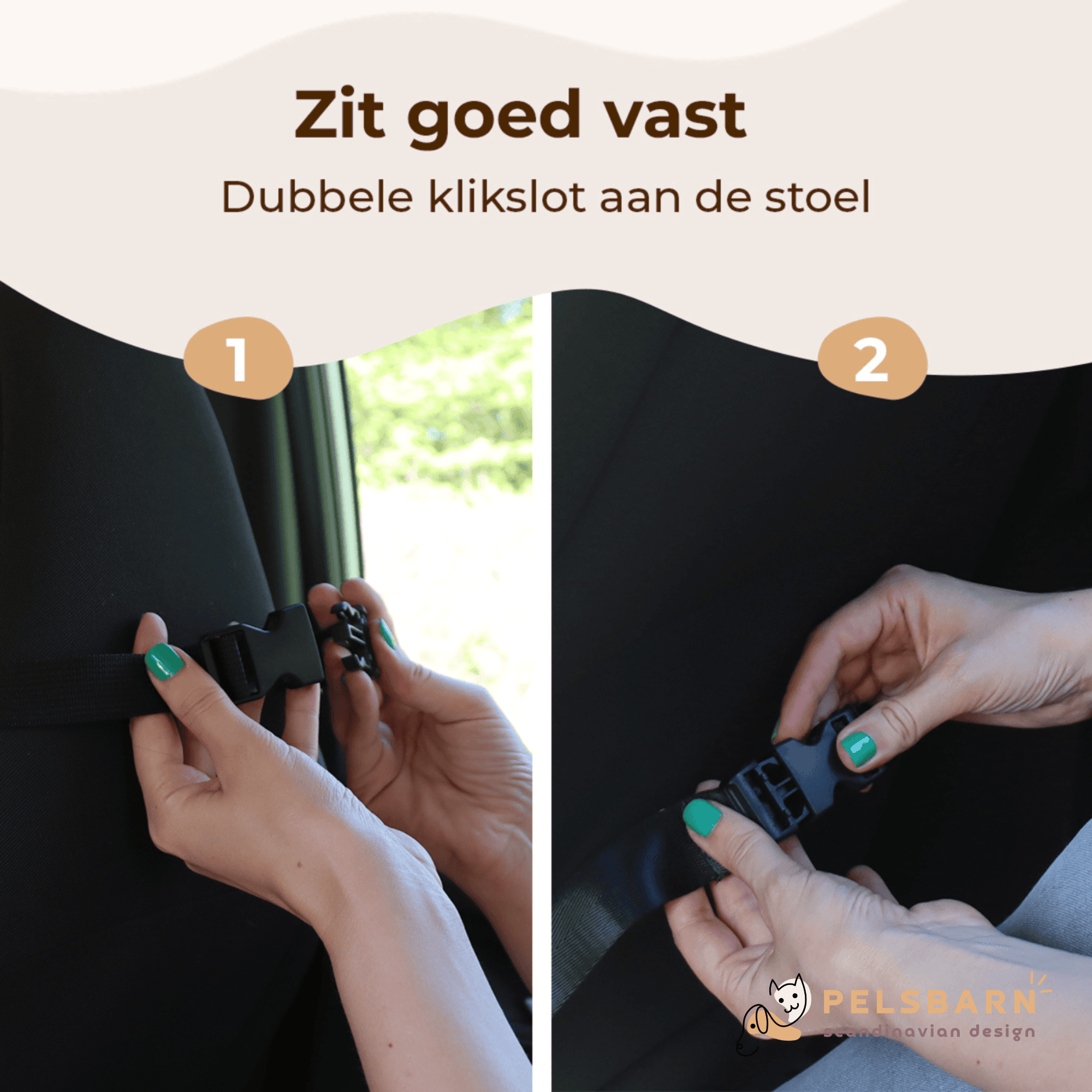 Pelsbarn Auto Hondenmand + Gratis Veiligheidsriem